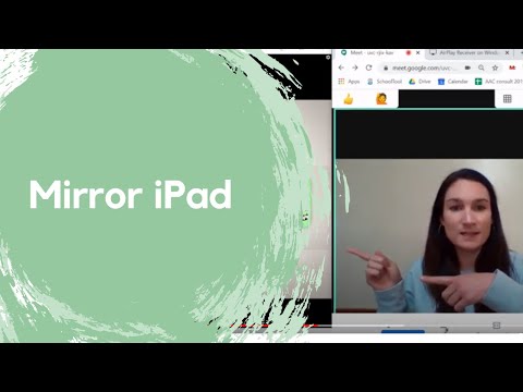 Video iPad mirroring in Google Meet during Teletherapy - youtube