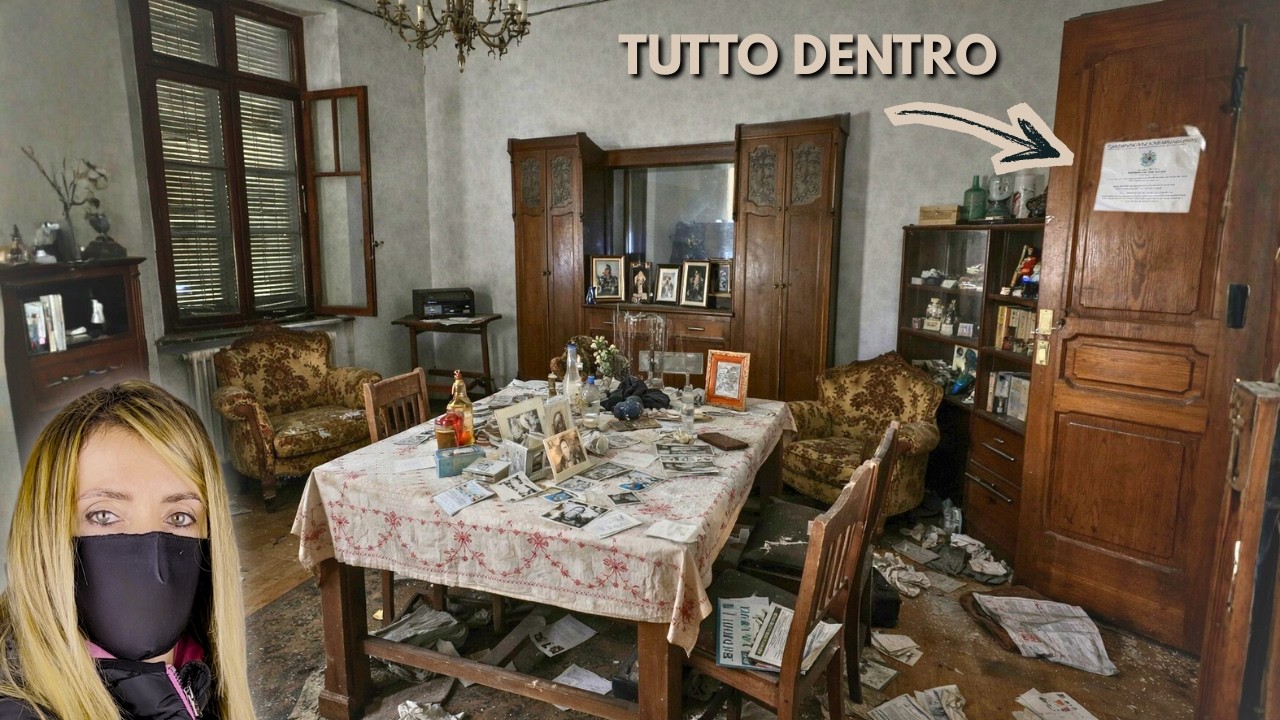 CASA ABBANDONATA SOTTO SEQUESTRO | DENTRO E' RIMASTO TUTTO