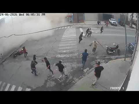 M7.5 Earthquake strikes and collapses buildings, Av. La Atlántida, Catia La Mar, Venezuela