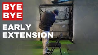 Bye Bye Early Extension. Get Immediate Feedback with this Simple Drill. No Golf Ball Needed!