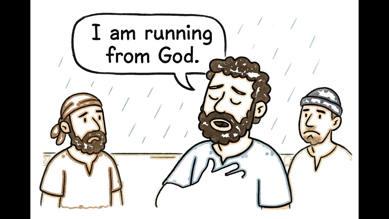 Jonah and the Big Fish 🐋 | Bible Story for Kids | Short Drawing Animation