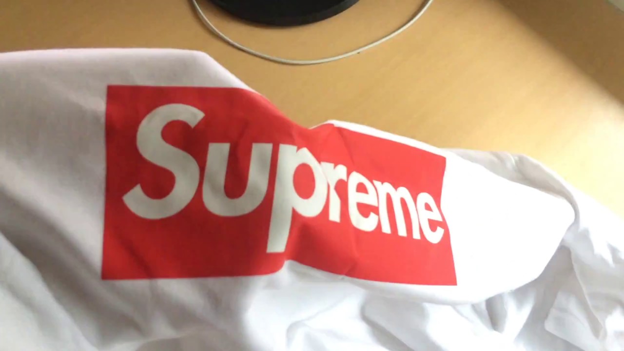 Unboxing FAKE $10 SUPREME T-shirt from Ebay. - YouTube