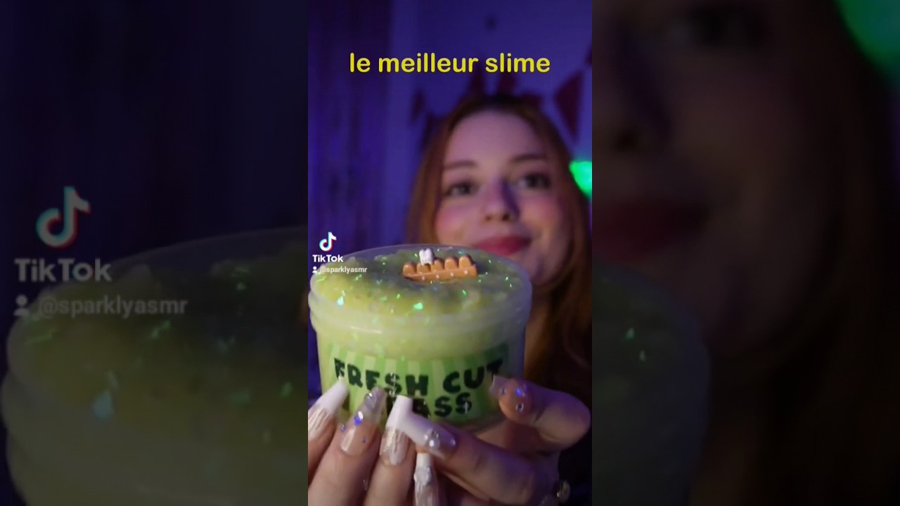 ⁣ASMR : c'est vraiment mon slime préféré !! 😜 #asmr #slime