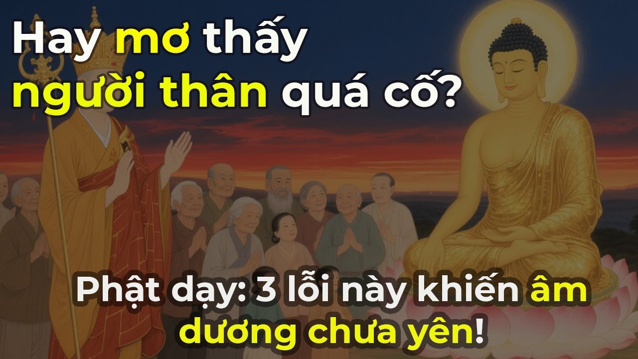 Vì sao bạn thường mơ thấy người thân đã mất? Địa Tạng Vương Bồ Tát tiết lộ:Do bạn mắc 3 sai lầm này!