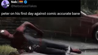 Bane is beating Spider-Man apparently