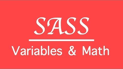 SASS: Math in variables | SCSS tutorial