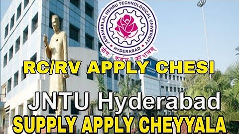 CLARITY ON APPLY SUPPLEMENTARY, RC,RV ||BEINDIANDIARIES #jntuh #r16 #btech #r19 #r18