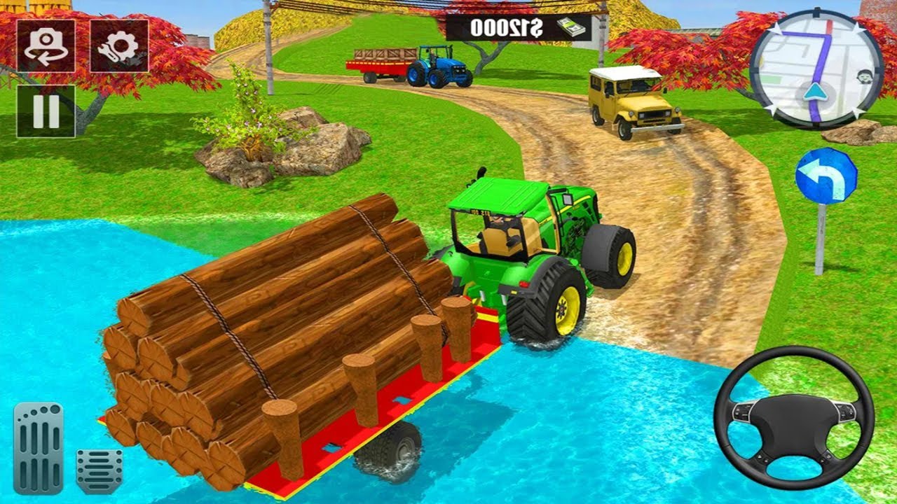 Real Farming Cargo Tractor - Modern Farm Tractor Driving - Android Gameplay