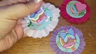 How I Make Crepe Paper Rosettes🌼💜 Tutorial💜PROJECT SHARE
