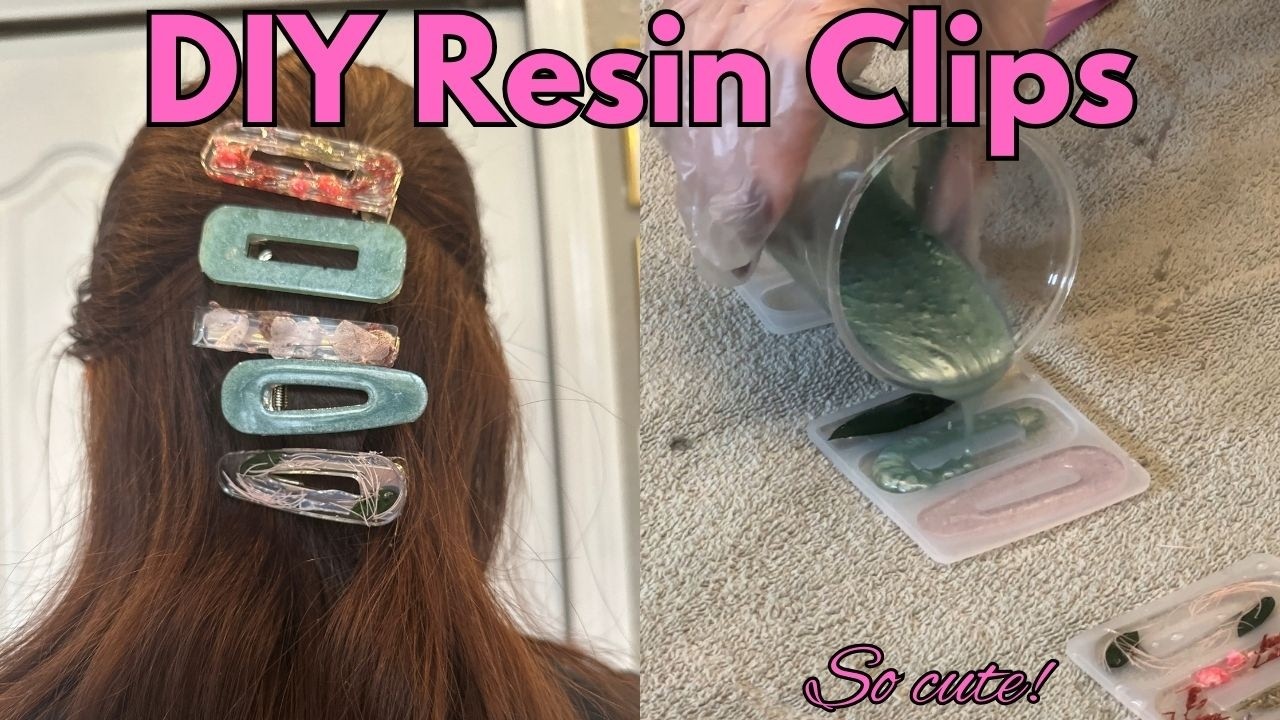 DIY Resin Hair Clips ✨ Easy Aesthetic Hair Accessory Tutorial