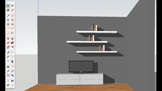 Sketchup tutorial for beginners- DIY TV-set furniture design