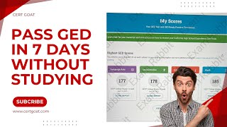 Pass the  GED Test in 7 DAYS without Studying 2025 !