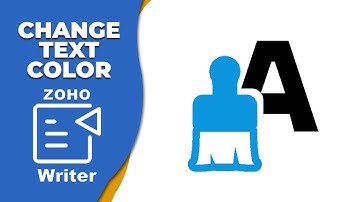How to change text color in Zoho Writer