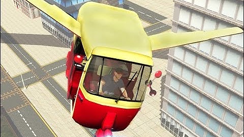 Futuristic Flying Tuk Tuk Simulator - Auto Rickshaw Driving iOS Gameplay