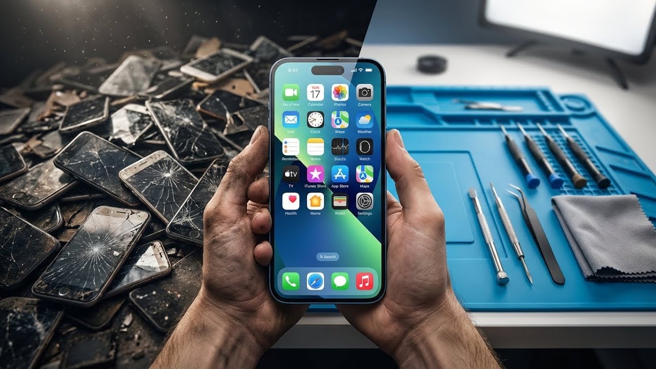 POV: I Found a Dead iPhone 17 Air in a Phone Junkyard… Then Fixed It 🔧📱