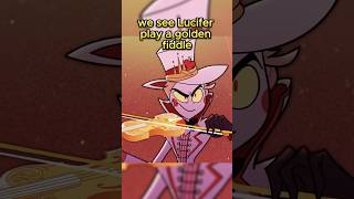 Why did Lucifer use a golden fiddle while battling Alastor in Hazbin Hotel?