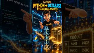 Django Migrations Explained in 30 Seconds 🚀 | Python to Database #shorts