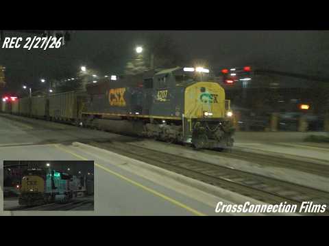 CSXT 4707 SD70MAC Leads CSXT C311-23 Loaded Coal Train W/7002 CM44AC ...