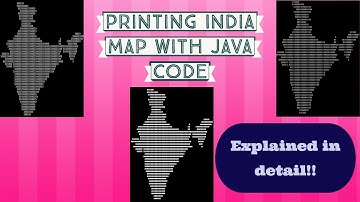 How to print India map with JAVA code