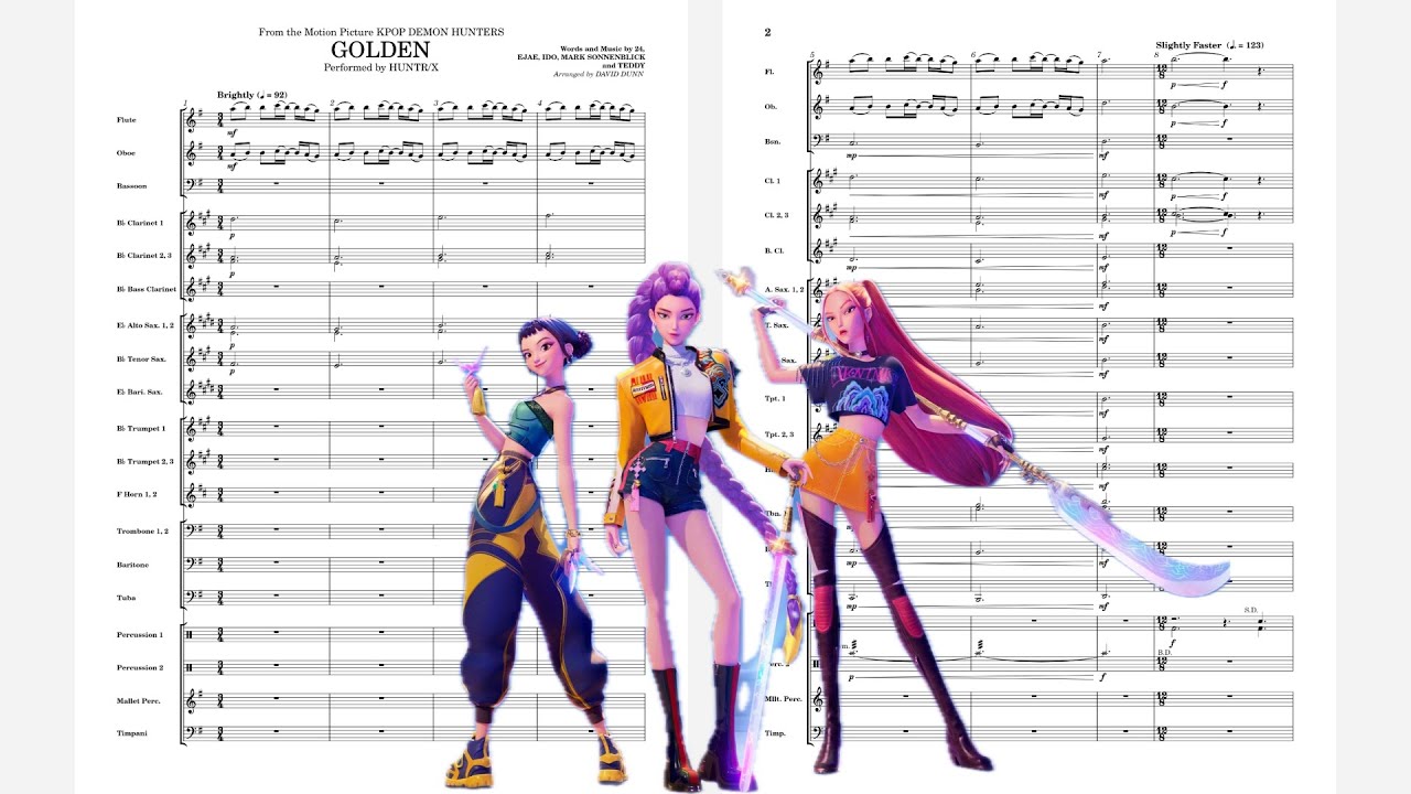 HUNTR/X - Golden (Concert Band) arranged by David Dunn
