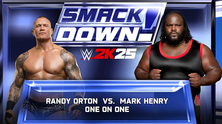 WWE 2k25 - Randy Orton vs Mark Henry: Single Match at Smackdown 