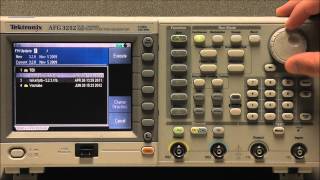 How to Update the AFG3000 Firmware