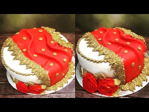 dupatta cake Tutorial |Dupatta cake | Cake Boutique - YouTube