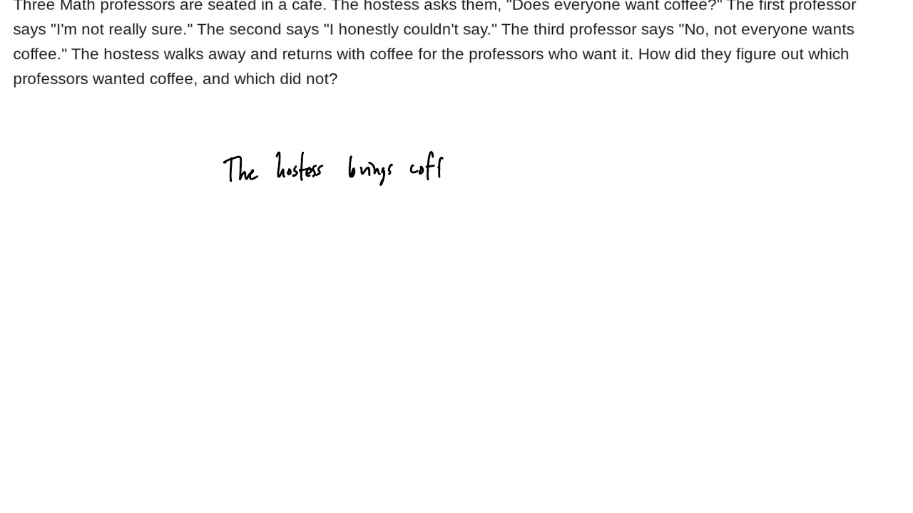 Example: A Logic Riddle - YouTube