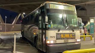 New Jersey Transit: 2002 MCI D4000 #7972 On The 171 Leaving George Washington Bridge Bus Terminal