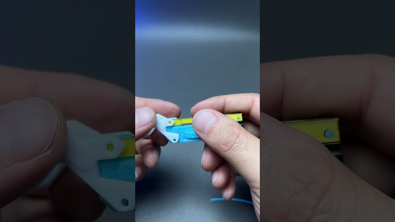 3D Printed message launcher secret shooter 