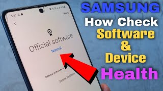 How Check Samsung Mobile Software & Device Health || Official Tips & Tricks screenshot 2