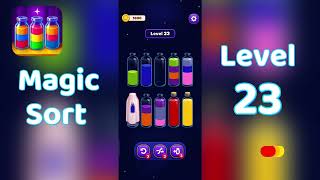Magic Sort Level 23 Walkthrough 🎩✨ | Go Answer Net Worth