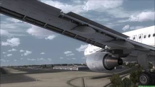Lufthansa A320-200 landing in Dubai [FSX]