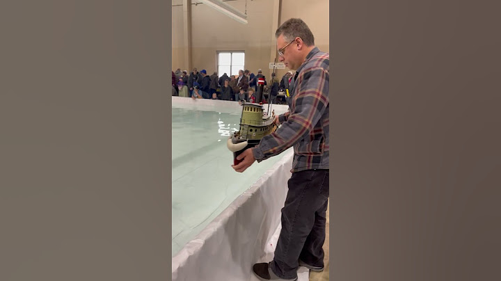 RC boat at Cabin Fever expo