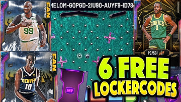 6 *FREE* LOCKER CODES YOU MIGHT NOT KNOW ABOUT!! FREE GALAXY OPALS AND MT! NBA 2K20 MYTEAM