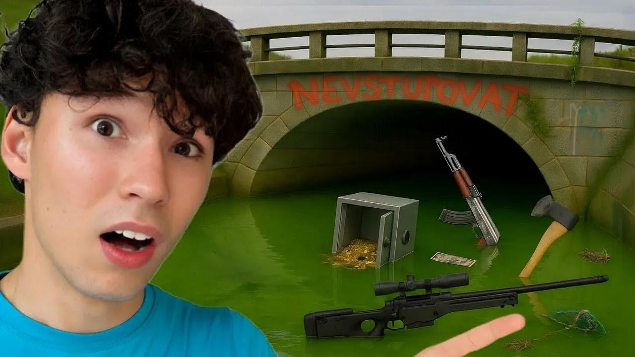 Na dně tohohle rybníka jsem objevil nebezpečné zbraně!