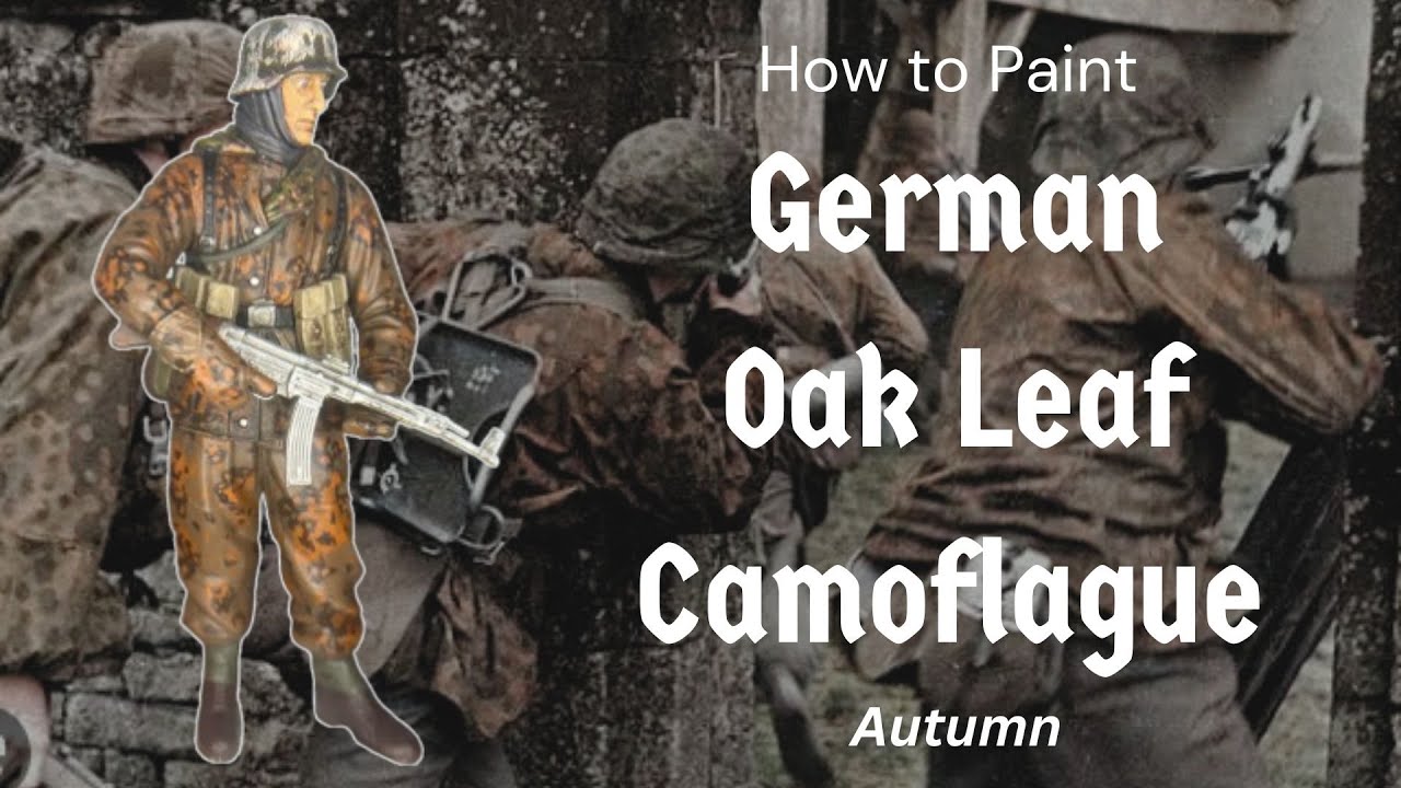 How to Paint German Oak Leaf Camoflague YouTube
