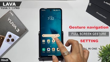 How to enable full screen gesture in lava yuva 3 pro | Lava yuva 3 system navigation settings