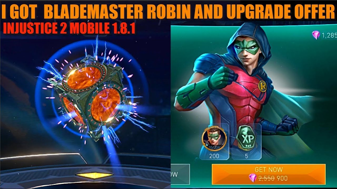 Opening Hero chests injustice 2 mobile i got BLADEMASTER ROBIN.plus