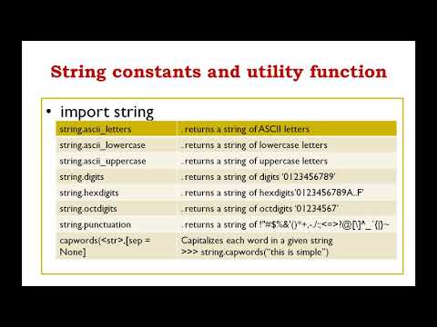 CBSE - Class XII - Using Python Libraries - String Module