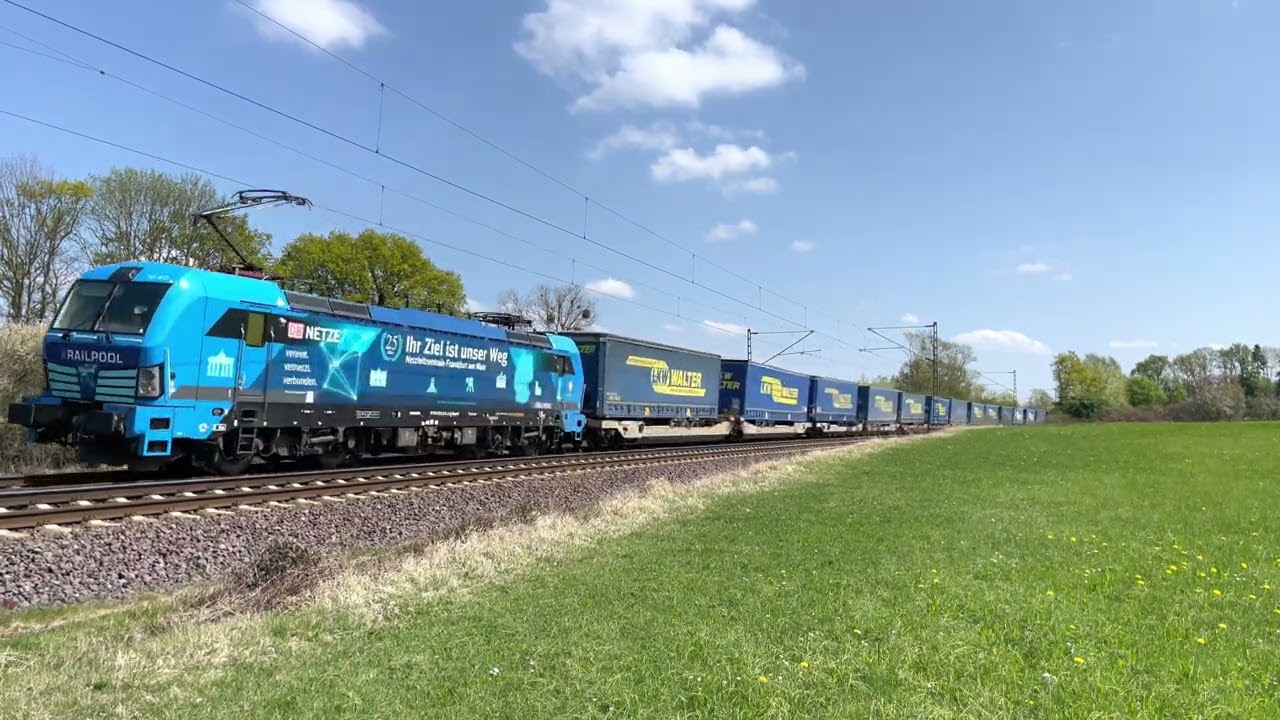 193 813 „25 Jahre Netzleitzentrale Frankfurt“ mit dem LKW-Walterzug
