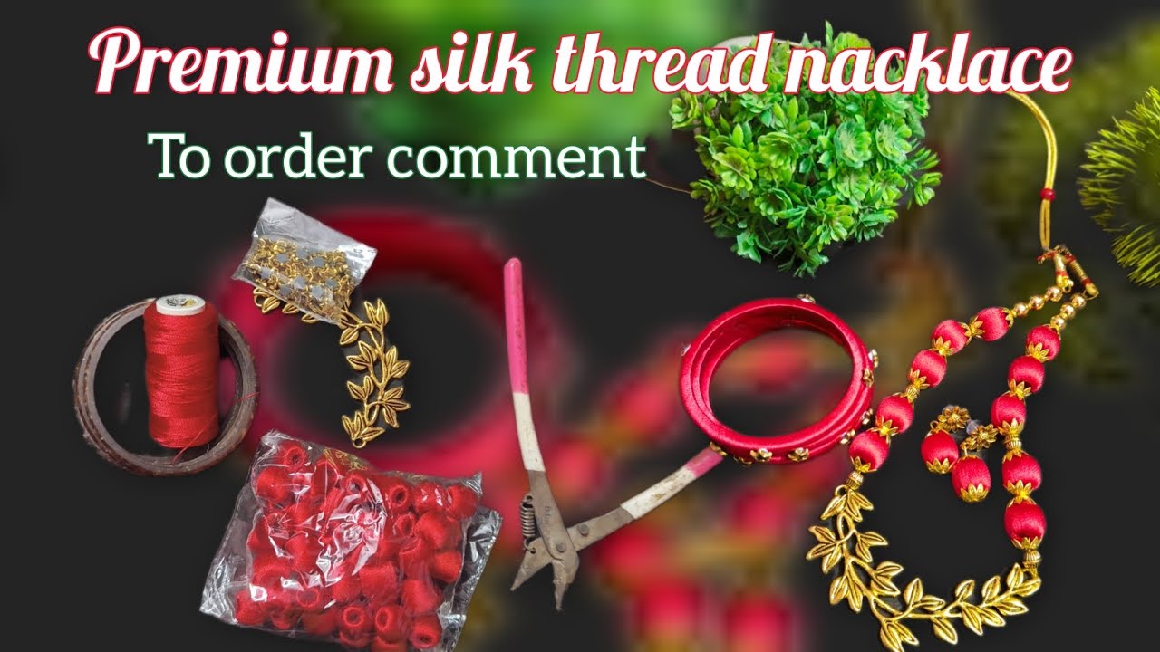 How to make silkthread jewellery & bangels | silkthread bangels making | handmade jewellery | DIY
