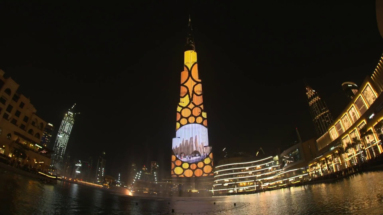2 Years To Go | Countdown Projection on Burj Khalifa