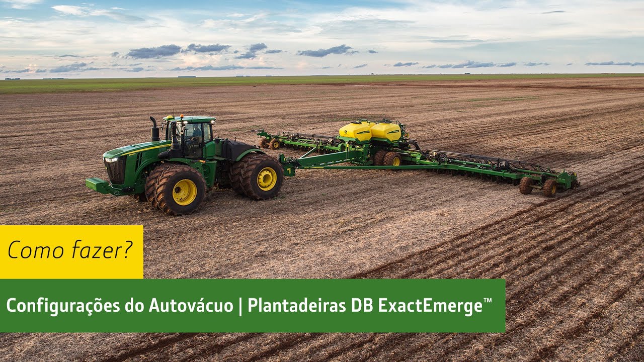 Configurações do Autovácuo p/ Plantadeiras DB ExactEmerge™