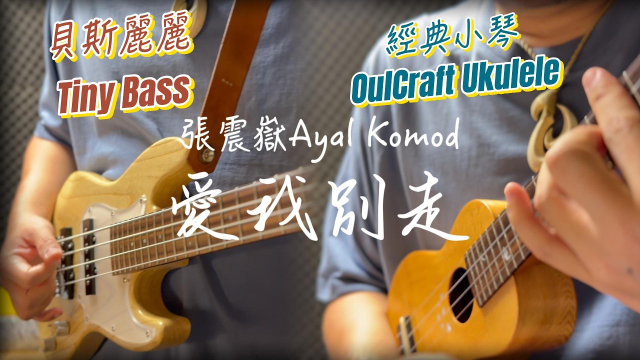 張震嶽Ayal Komod〈愛我別走〉烏克麗麗尤克里里貝斯麗麗彈唱指彈 w. OulCraft Ukulele & Tiny Bass