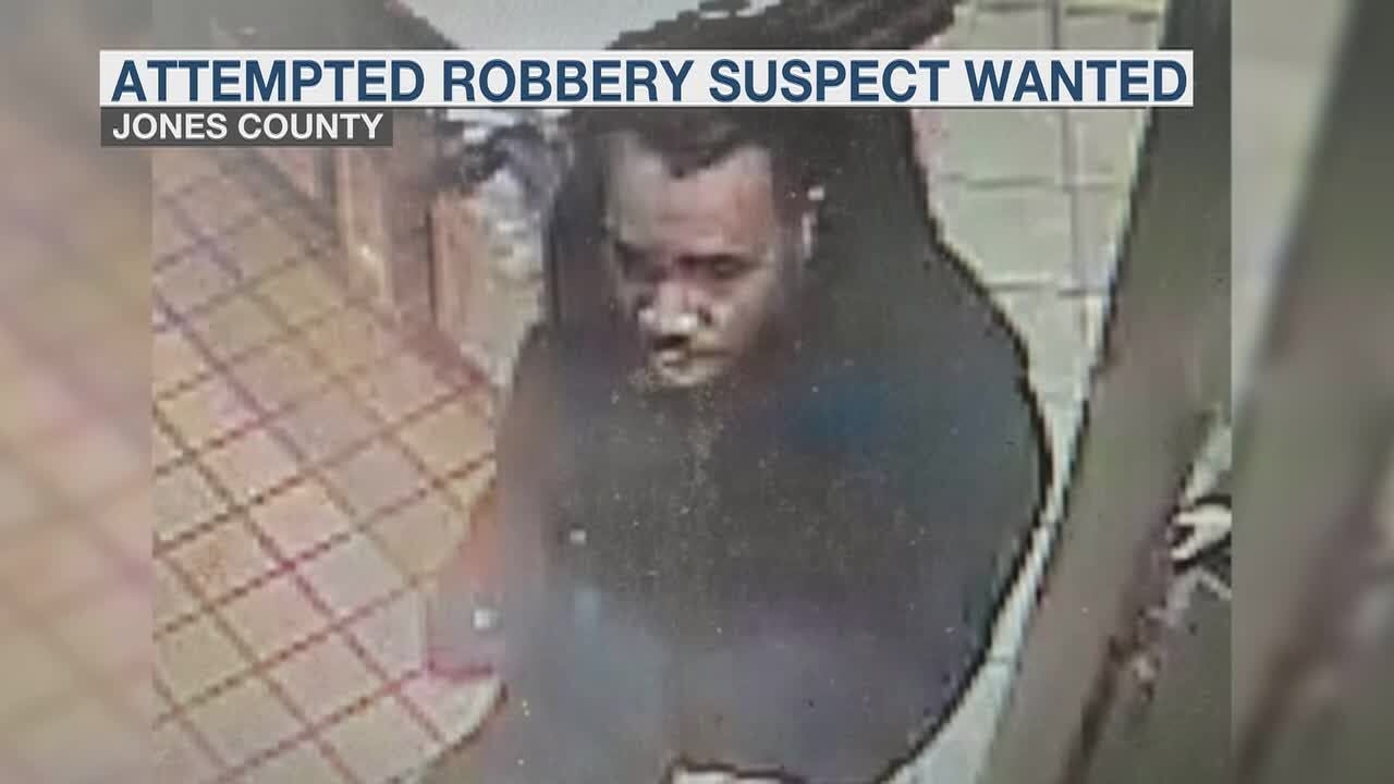 Jones County Sheriff’s Office seeks public help identifying Hardee’s attempted robbery suspect