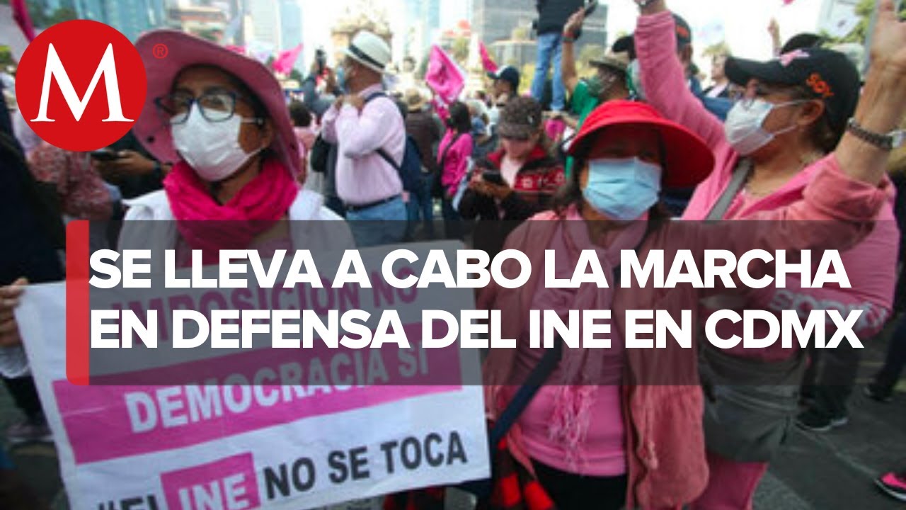 Inician preparativos para la marcha en defensa del INE en CdMx