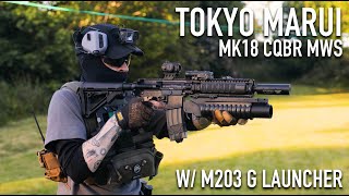 Tokyo Marui Cqbr Mws - Mk18 Build W Grenade Launcher.