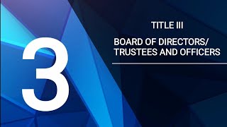 Revised Corporation Code - Title III : The Board of Directors, Trustees and Officers