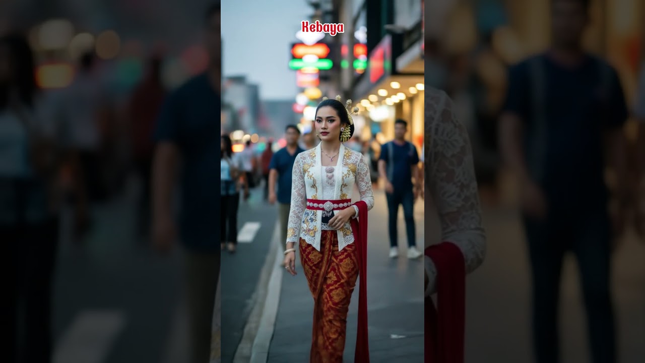 Indonesia Kebaya Fashion | Timeless Elegance in Traditional Lace & Batik ✨  